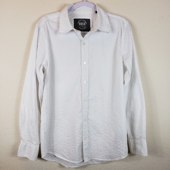 BKE Long Sleeve Shirt Slim Fit Medium - Picture 1 of 7